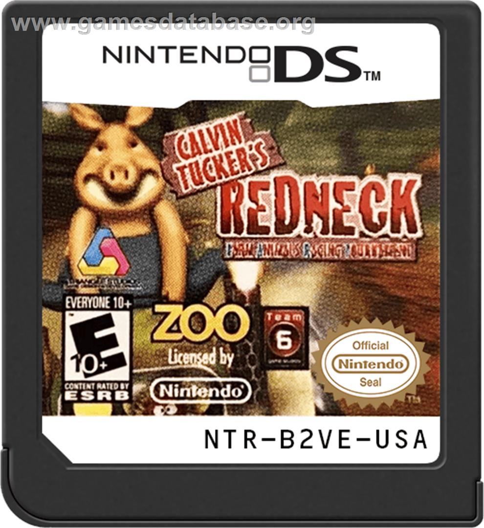 Calvin Tucker's Redneck - Farm Animal Racing Tournament - Nintendo DS - Artwork - Cartridge