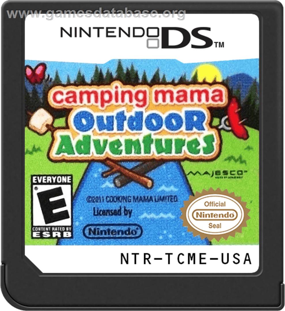 Camping Mama - Outdoor Adventures - Nintendo DS - Artwork - Cartridge