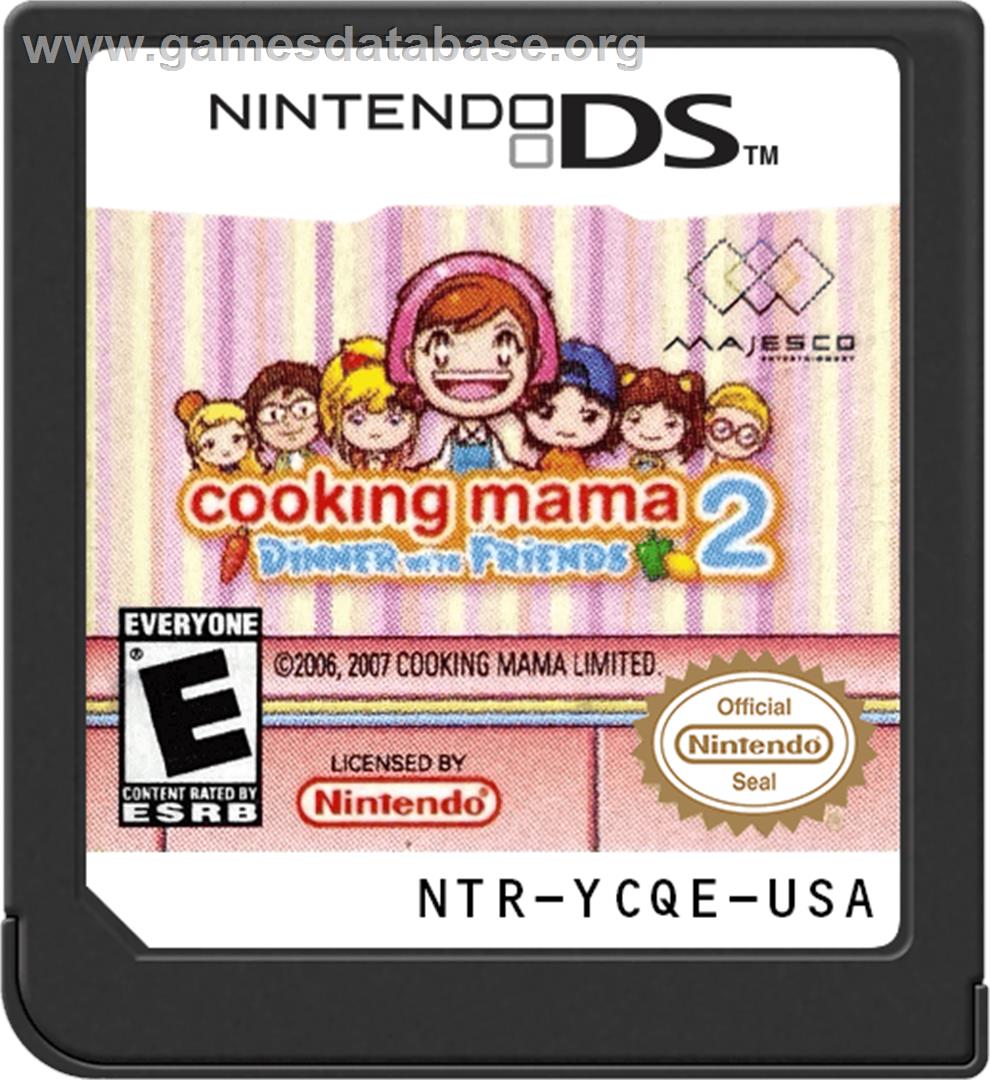 Cooking Mama 2 - Dinner With Friends - Nintendo DS - Artwork - Cartridge