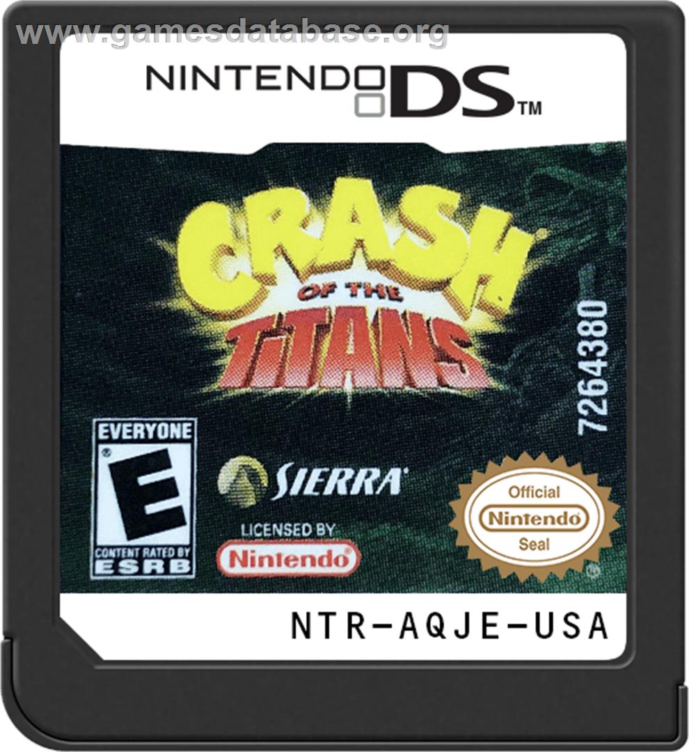 Crash Of The Titans - Nintendo DS - Artwork - Cartridge
