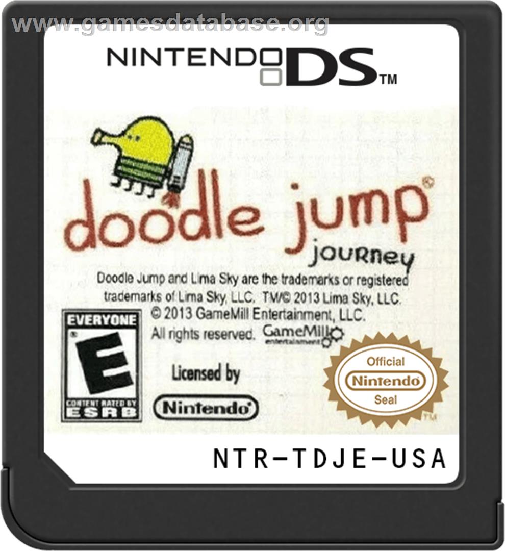 Doodle Jump Journey - Nintendo DS - Artwork - Cartridge
