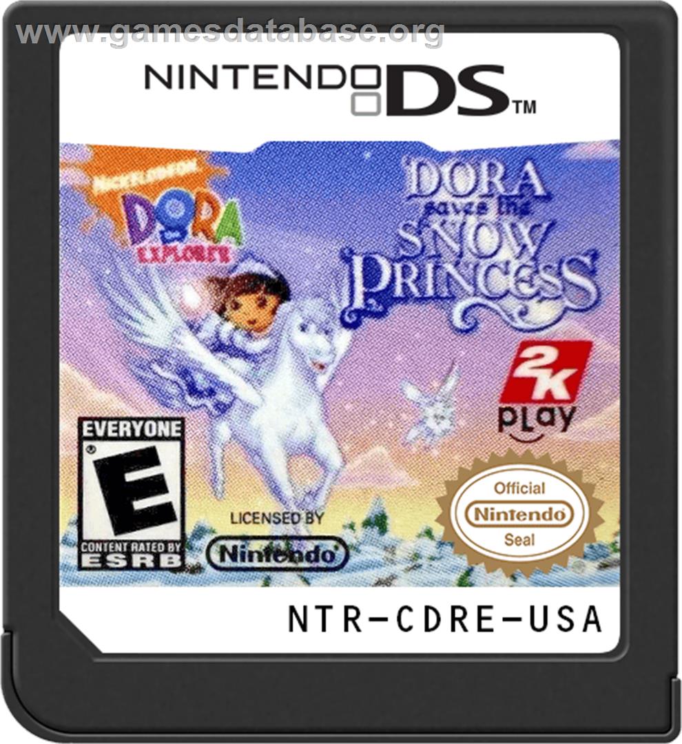 Dora Sauve La Princesse Des Neiges - Nintendo DS - Artwork - Cartridge
