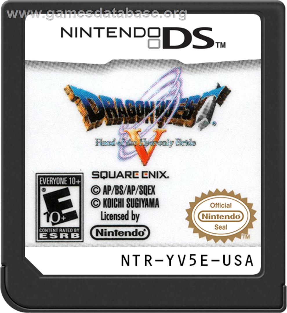 Dragon Quest 5 - Hand Of The Heavenly Bride - Nintendo DS - Artwork - Cartridge