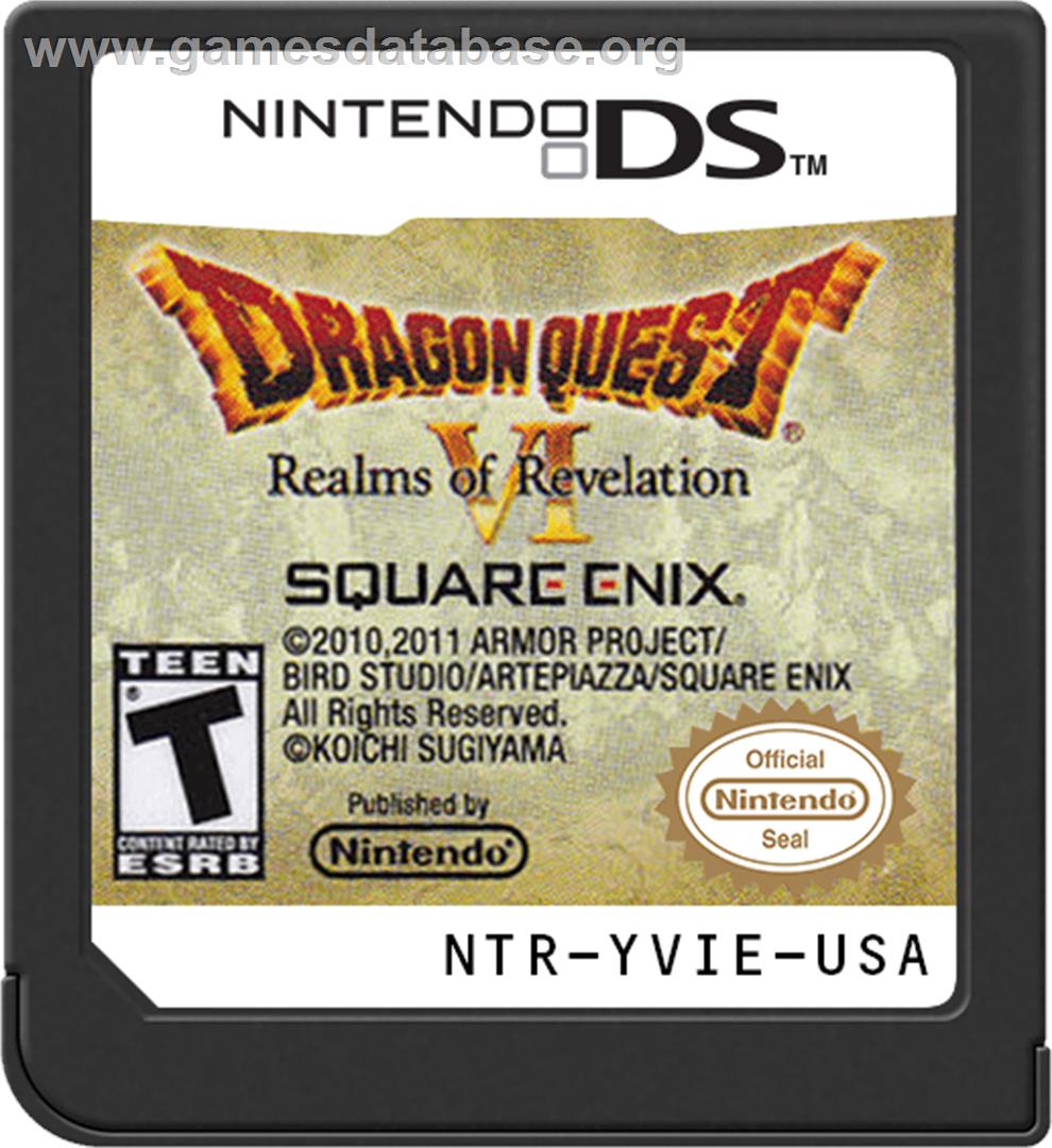 Dragon Quest 6 - Realms of Revelation - Nintendo DS - Artwork - Cartridge