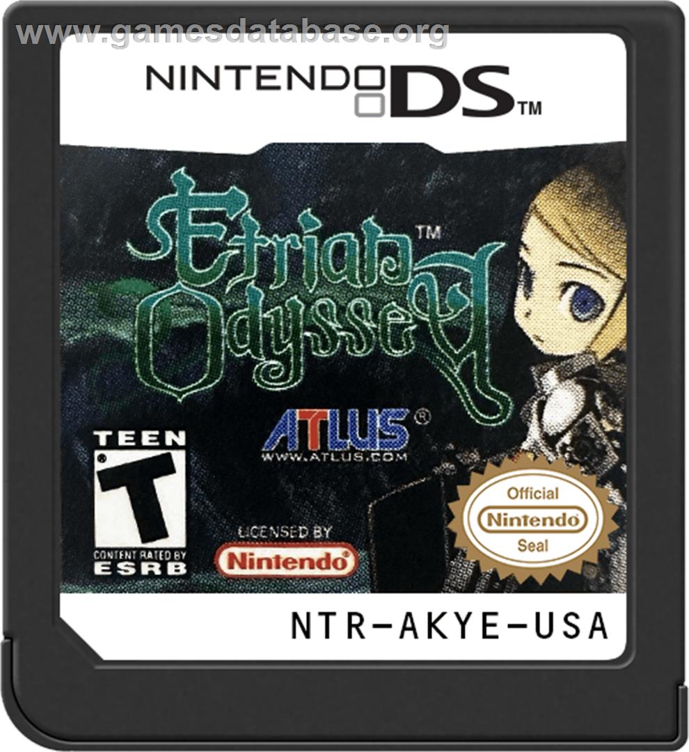 Etrian Odyssey - Nintendo DS - Artwork - Cartridge