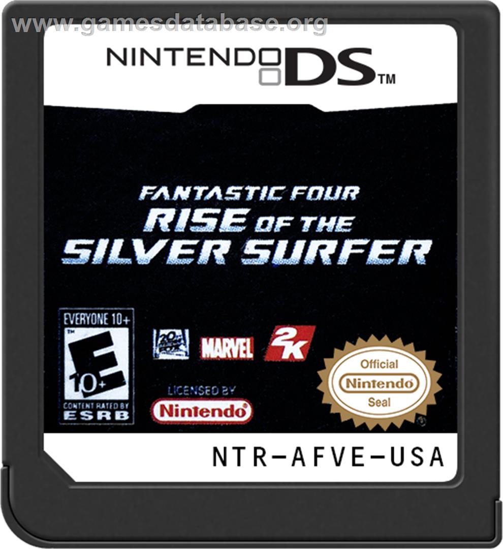 Fantastic Four - Rise Of The Silver Surfer - Nintendo DS - Artwork - Cartridge