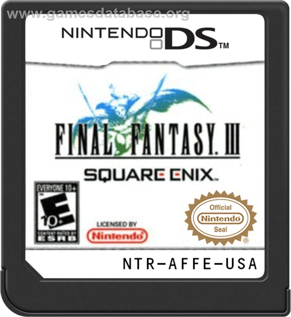Final Fantasy 3 - Nintendo DS - Artwork - Cartridge
