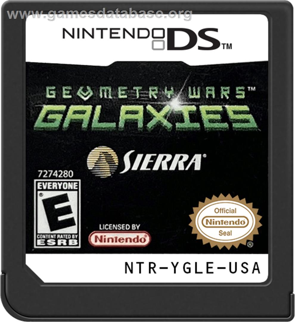 Geometry Wars Galaxies - Nintendo DS - Artwork - Cartridge