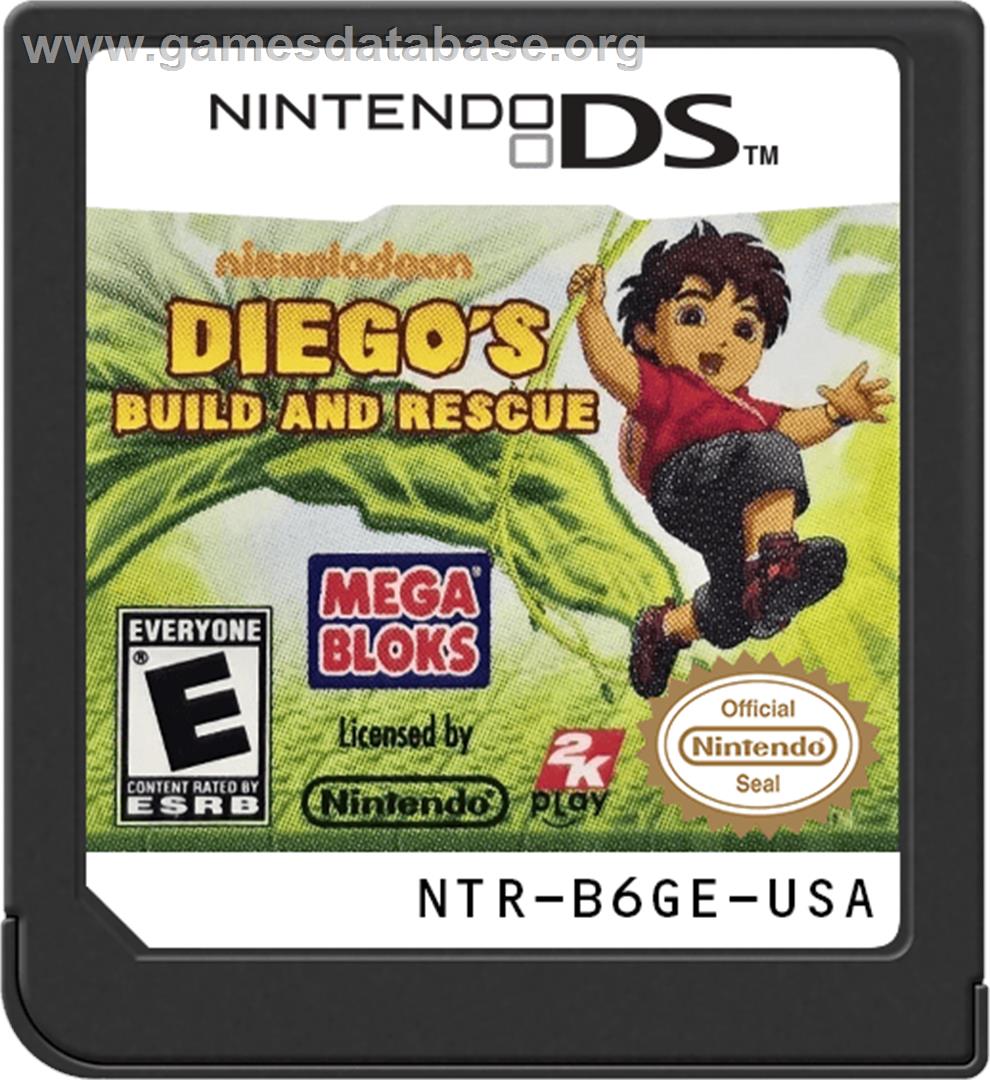 Go Diego ! Mission Construction - Nintendo DS - Artwork - Cartridge