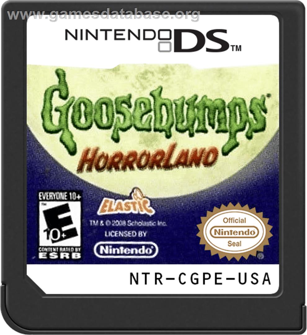 Goosebumps Horrorland - Nintendo DS - Artwork - Cartridge