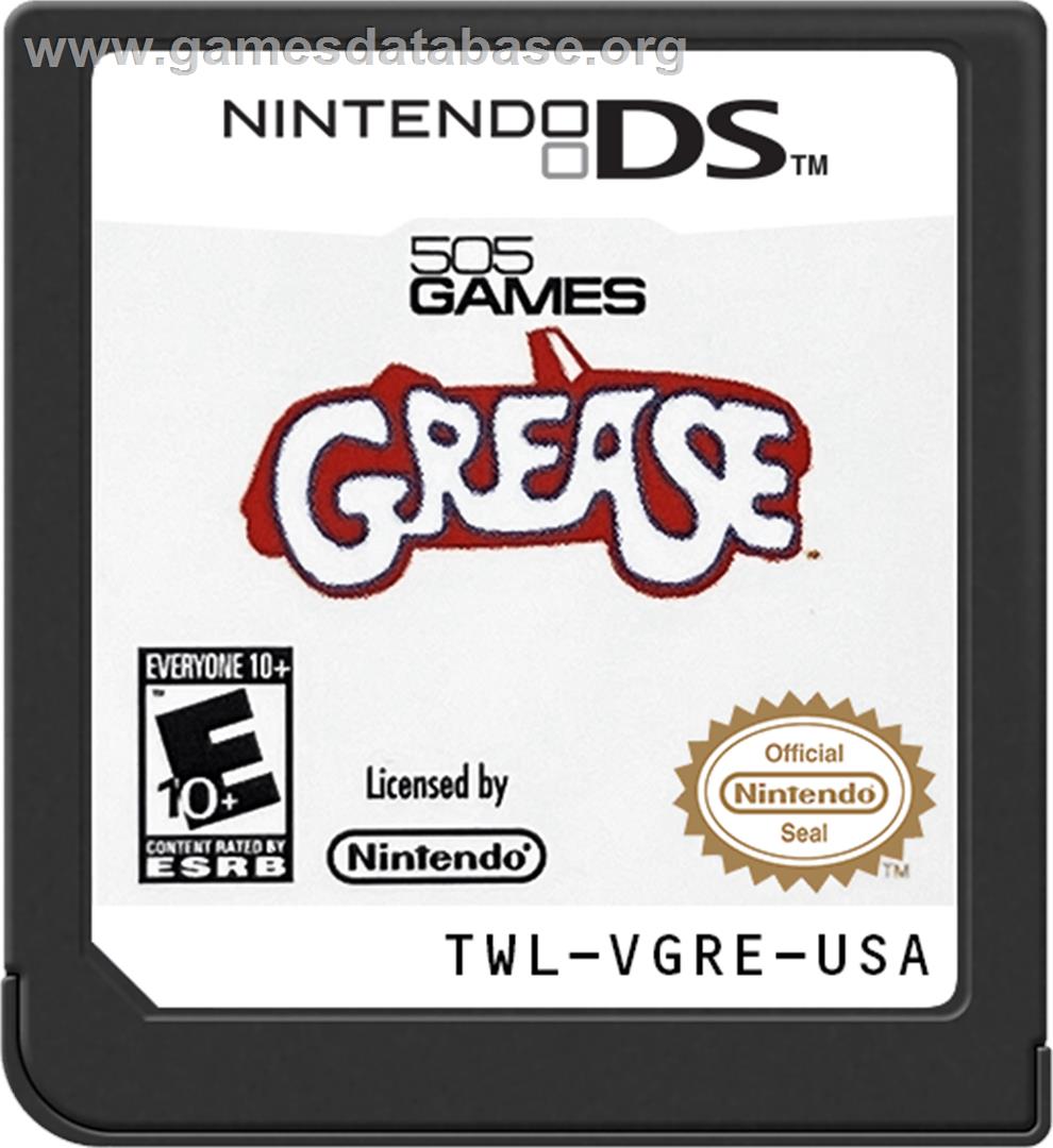 Grease - Le Jeu Vidéo Officiel - Nintendo DS - Artwork - Cartridge