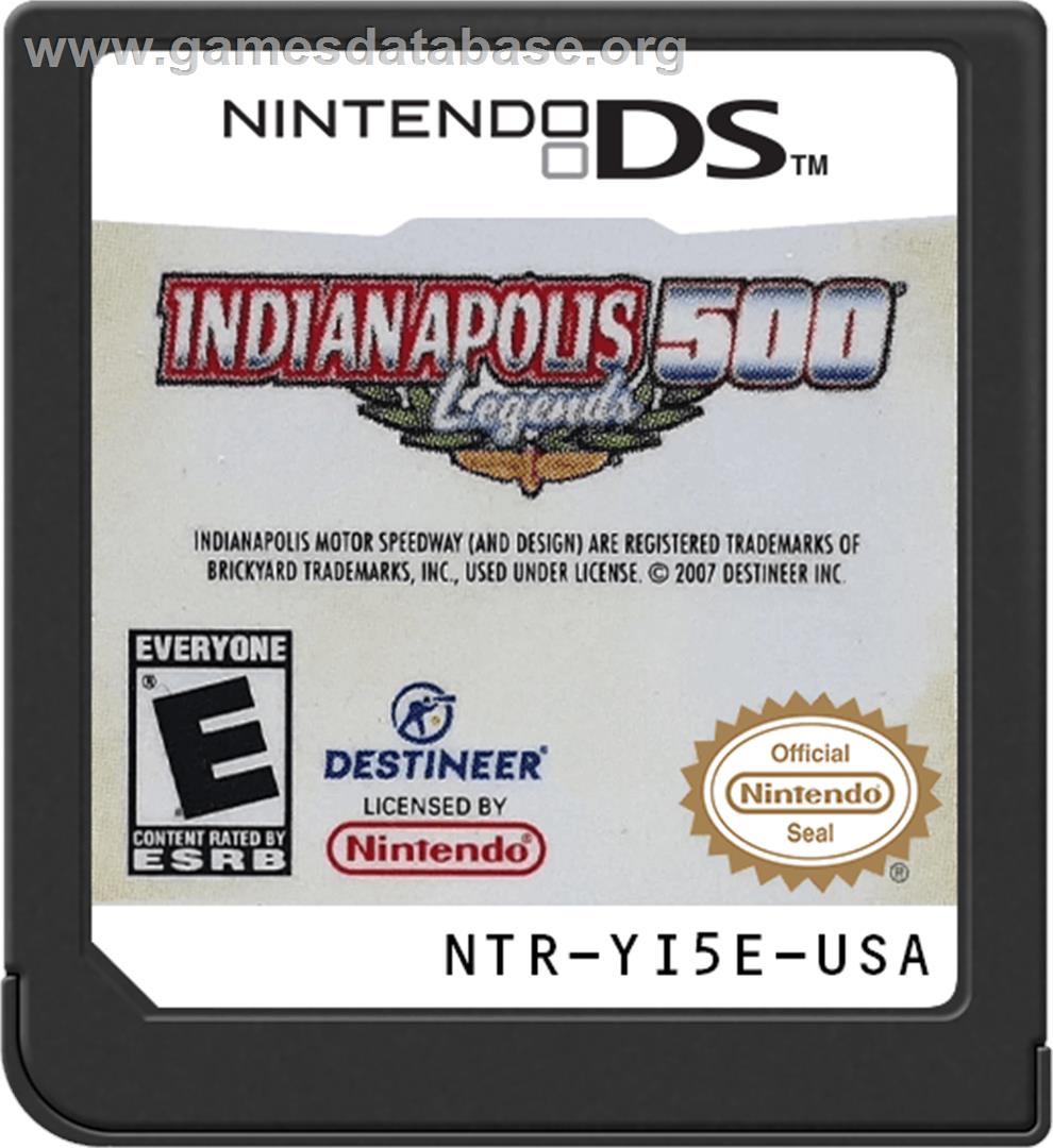 Indianapolis 500 Legends - Nintendo DS - Artwork - Cartridge