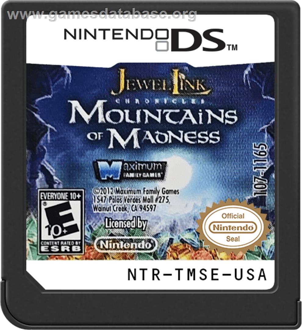 Jewel Link Mysteries - Mountains Of Madness - Nintendo DS - Artwork - Cartridge