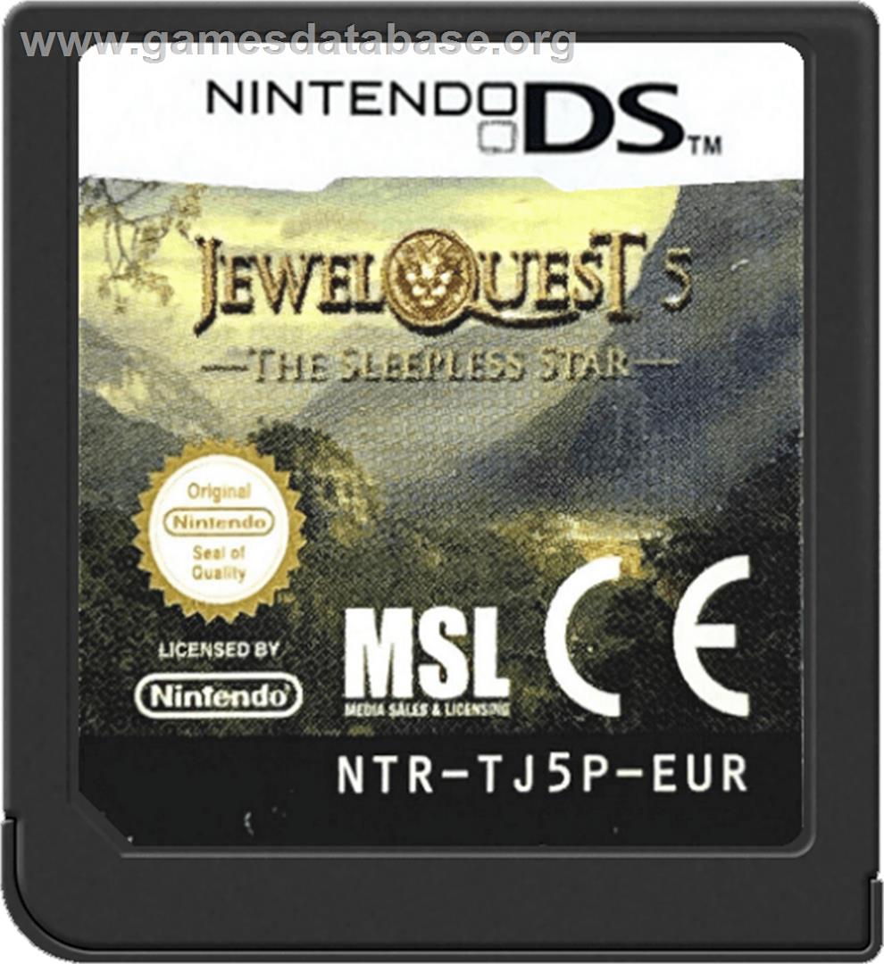 Jewel Quest 5 - The Sleepless Star - Nintendo DS - Artwork - Cartridge