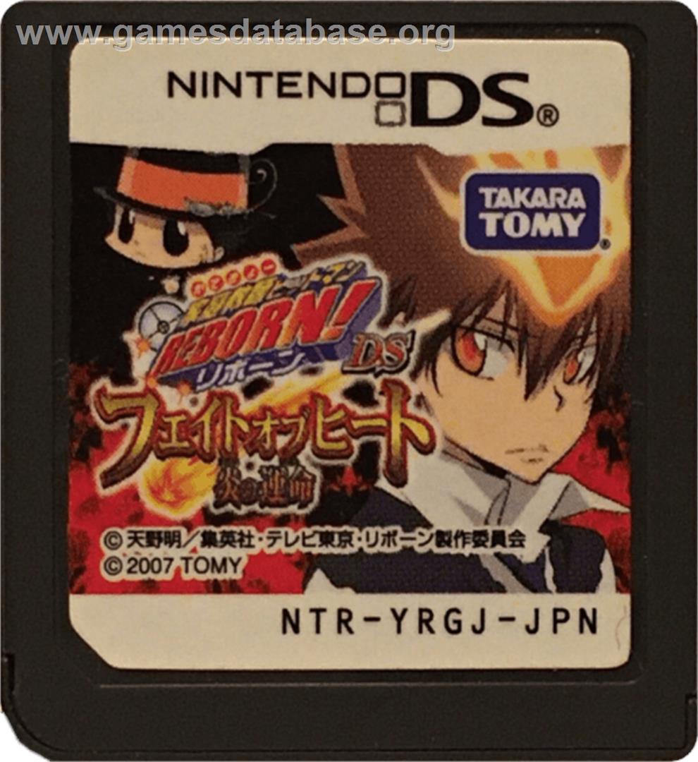 Katekyoo Hitman Reborn! Ds - Fate Of Heat - Honoo No Sadame - Nintendo DS - Artwork - Cartridge