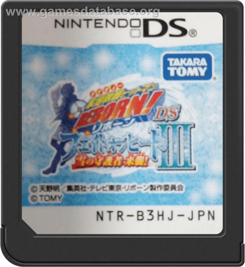 Katekyoo Hitman Reborn! Ds - Fate Of Heat 3 - Yuki No Shugosha Raishuu! - Nintendo DS - Artwork - Cartridge