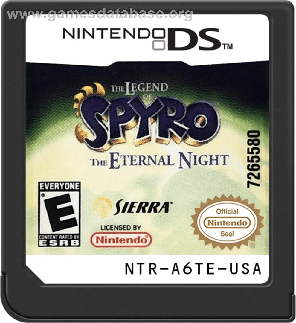 Legend Of Spyro - The Eternal Night, The - Nintendo DS - Artwork - Cartridge