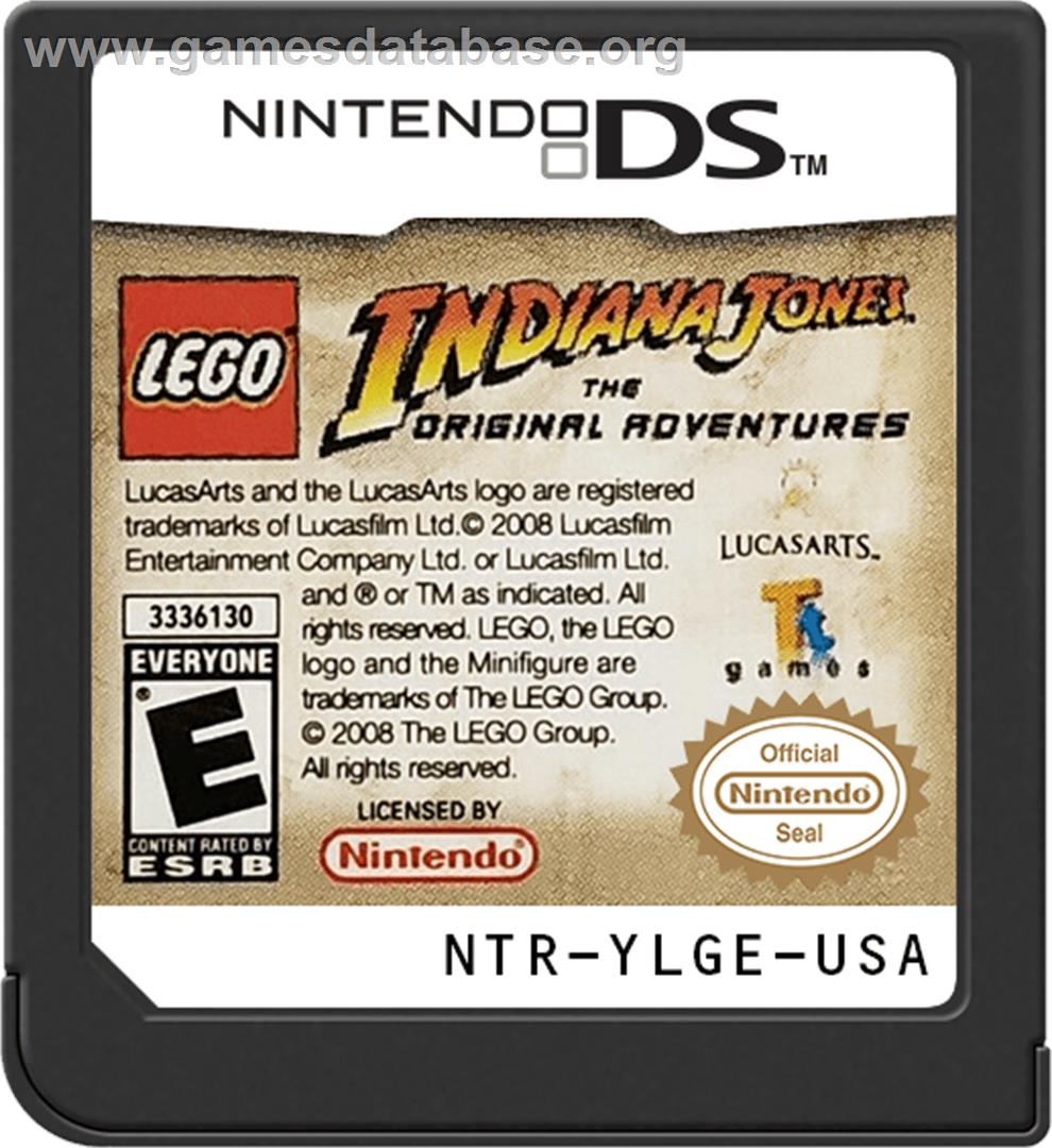 Lego Indiana Jones - La Trilogie Originale - Nintendo DS - Artwork - Cartridge