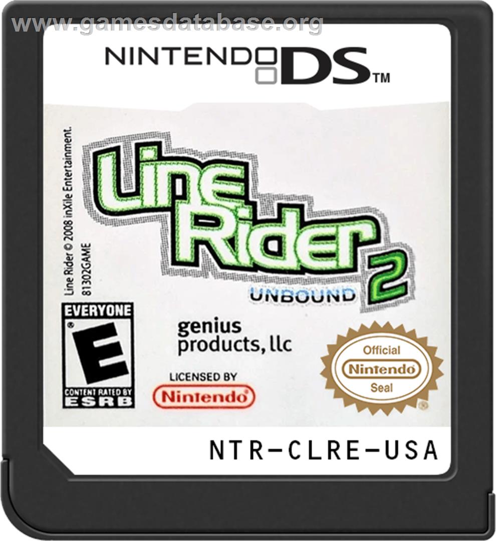 Line Rider 2 - Unbound - Nintendo DS - Artwork - Cartridge