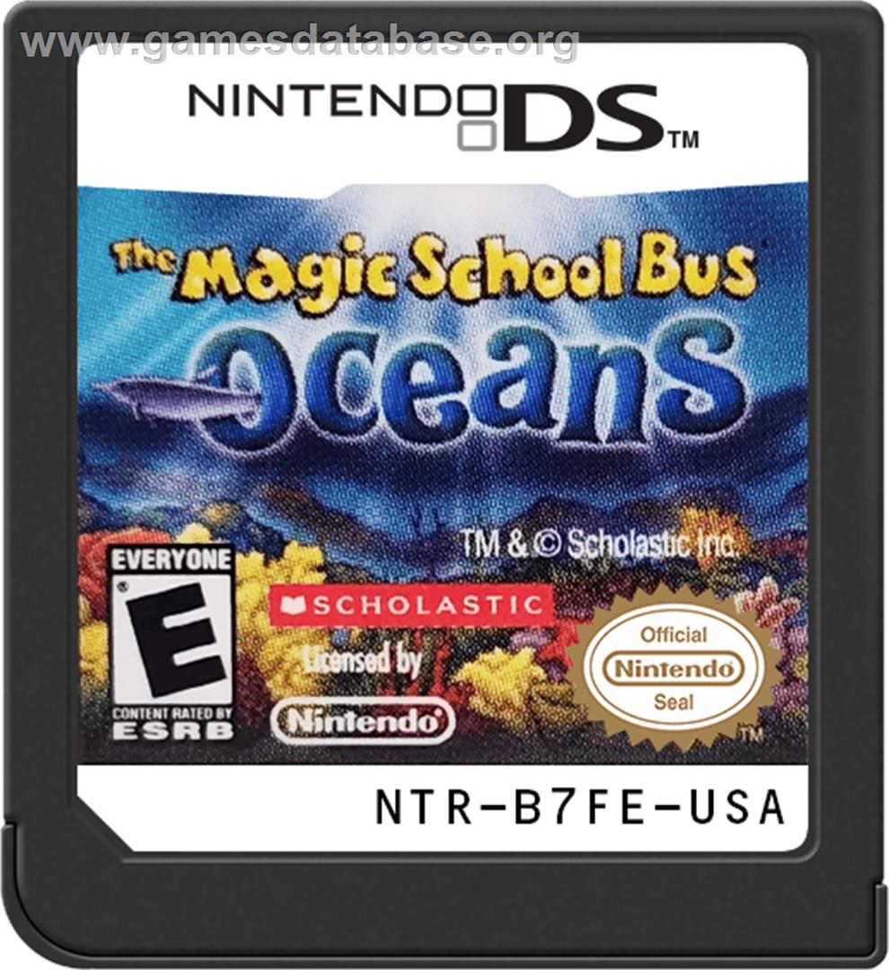 Magic School Bus - Oceans, The - Nintendo DS - Artwork - Cartridge