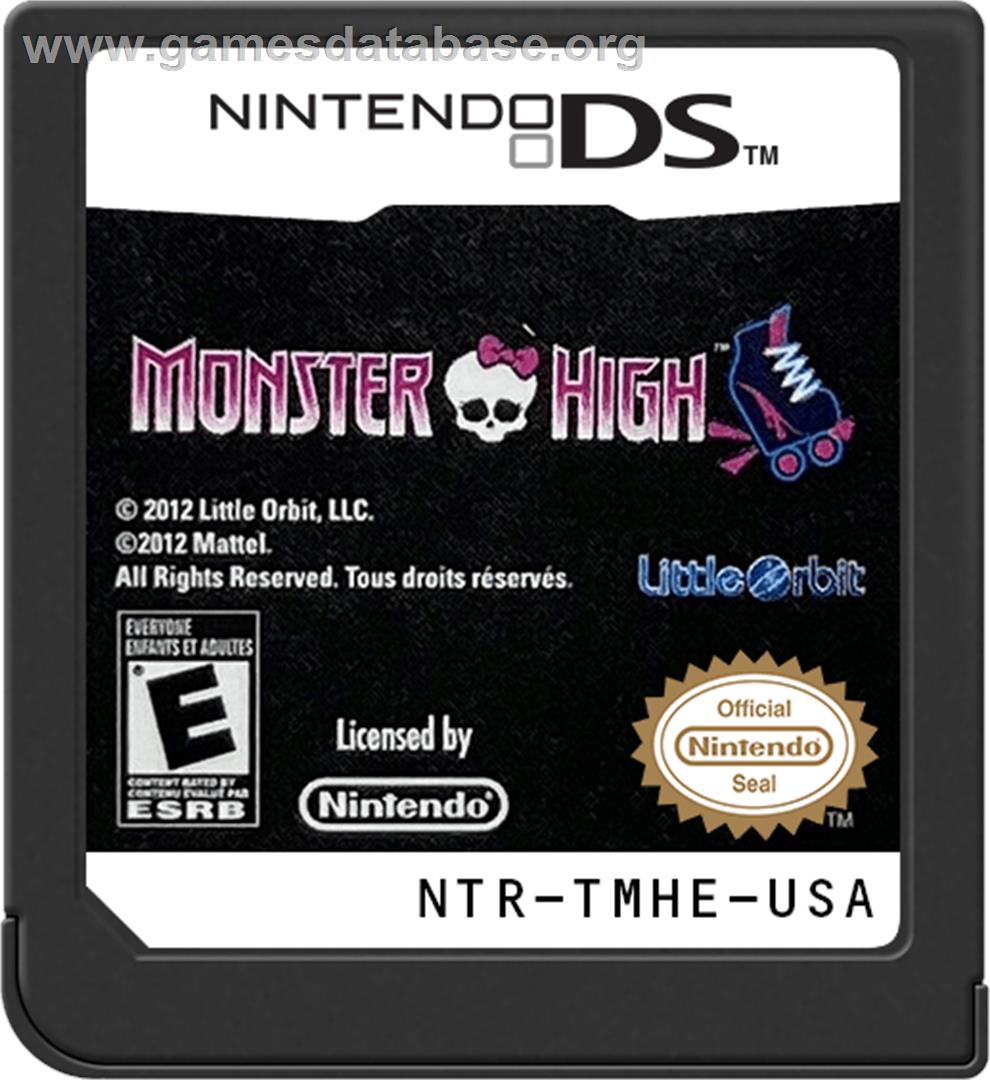 Monster High - Skultimate Roller Maze - Nintendo DS - Artwork - Cartridge