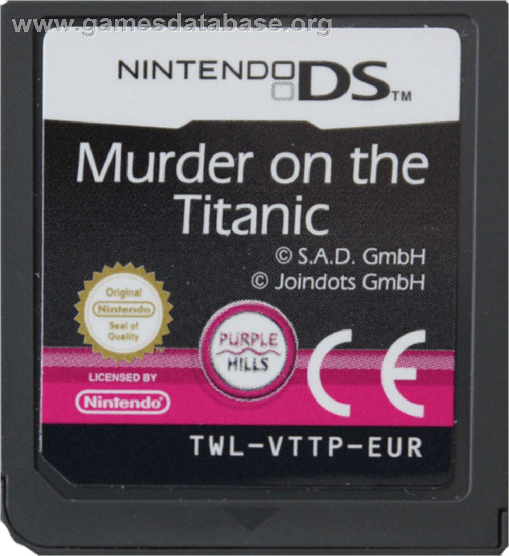 Murder On The Titanic - Nintendo DS - Artwork - Cartridge