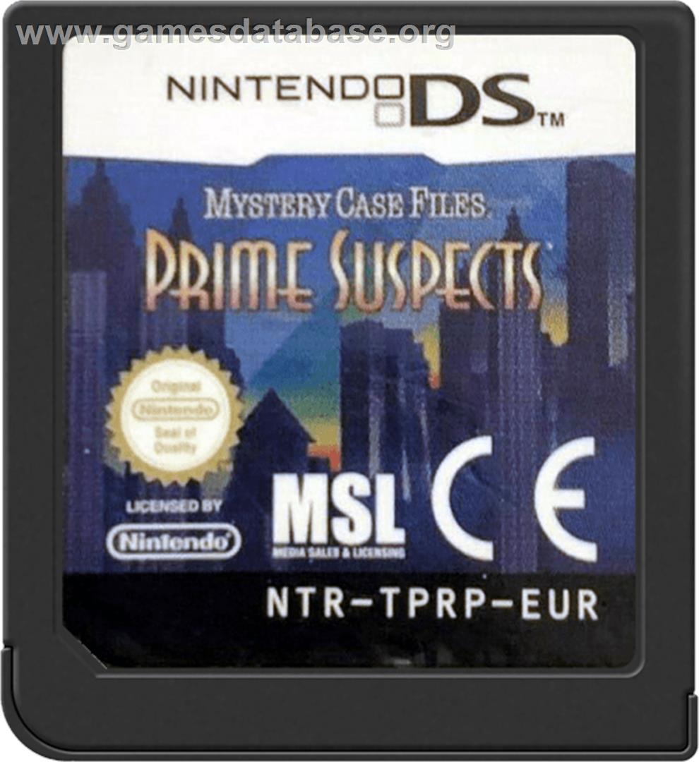 Mystery Case Files - Prime Suspects - Nintendo DS - Artwork - Cartridge