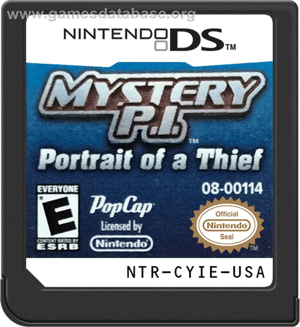 Mystery P.i. - Portrait Of A Thief - Nintendo DS - Artwork - Cartridge