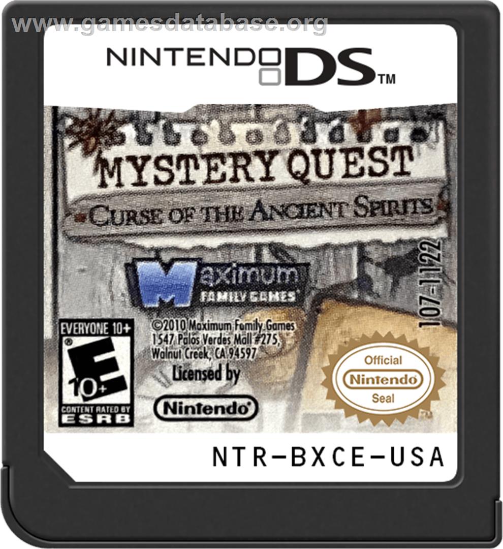 Mystery Stories - Curse Of The Ancient Spirits - Nintendo DS - Artwork - Cartridge