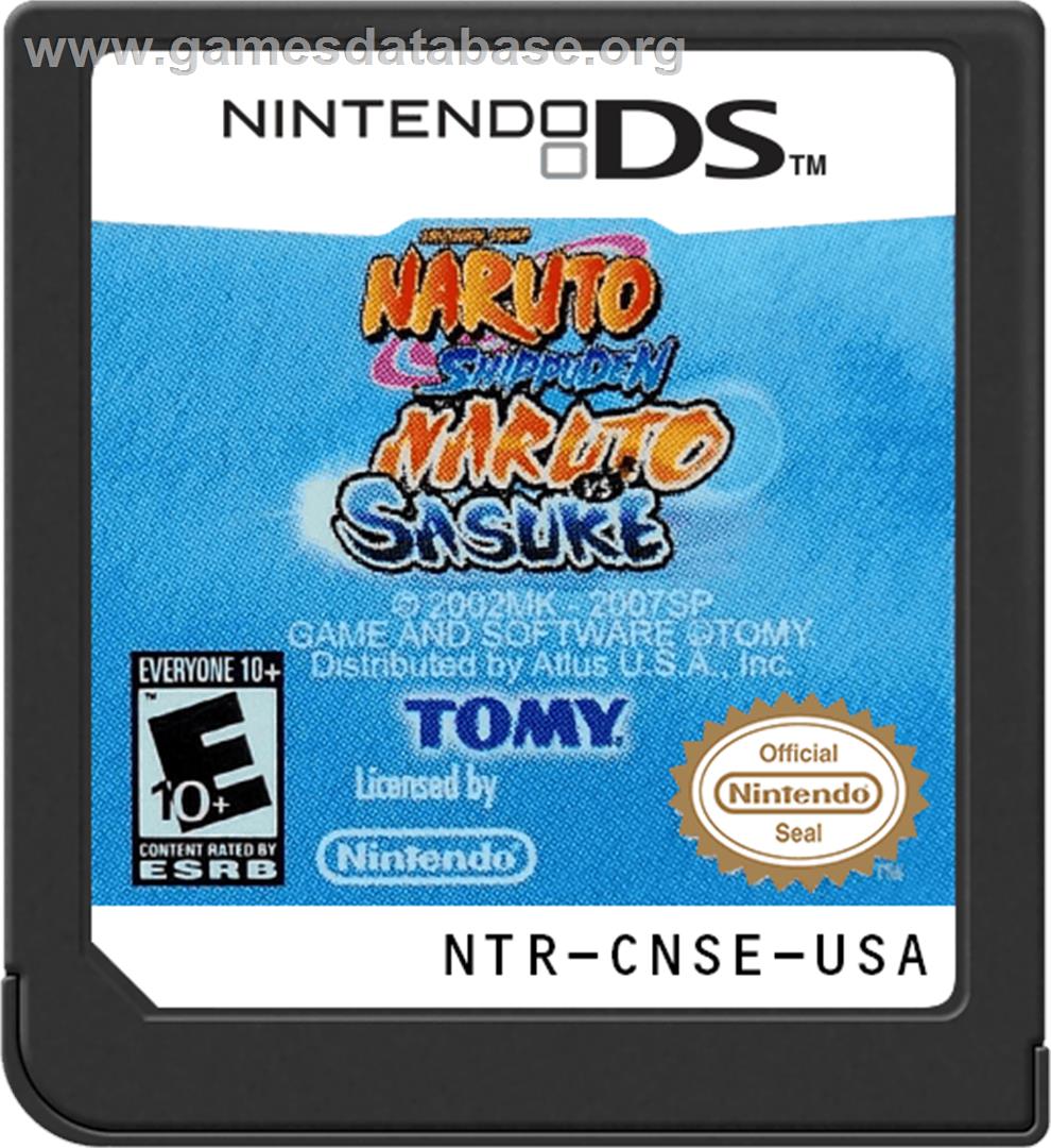 Naruto Shippuden - Naruto Vs Sasuke - Nintendo DS - Artwork - Cartridge