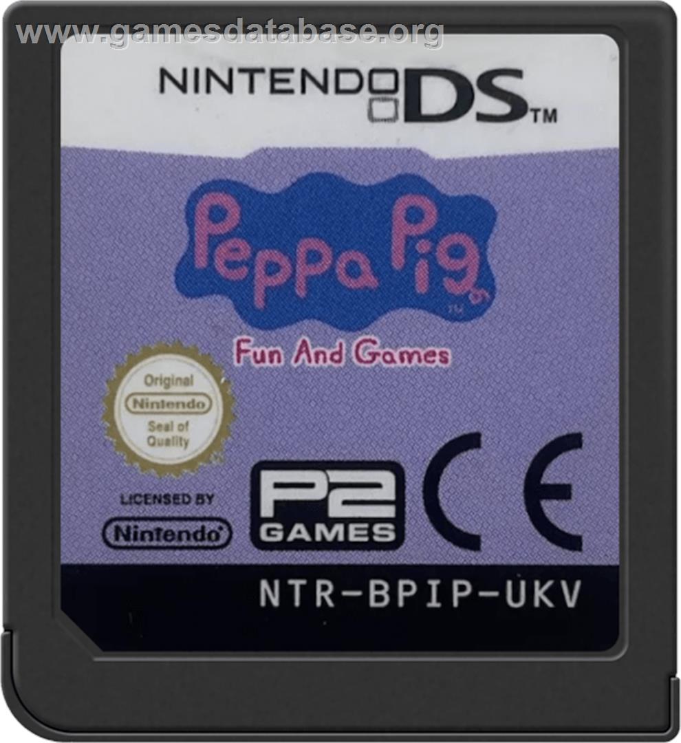 Peppa Pig - Fun And Games - Nintendo DS - Artwork - Cartridge