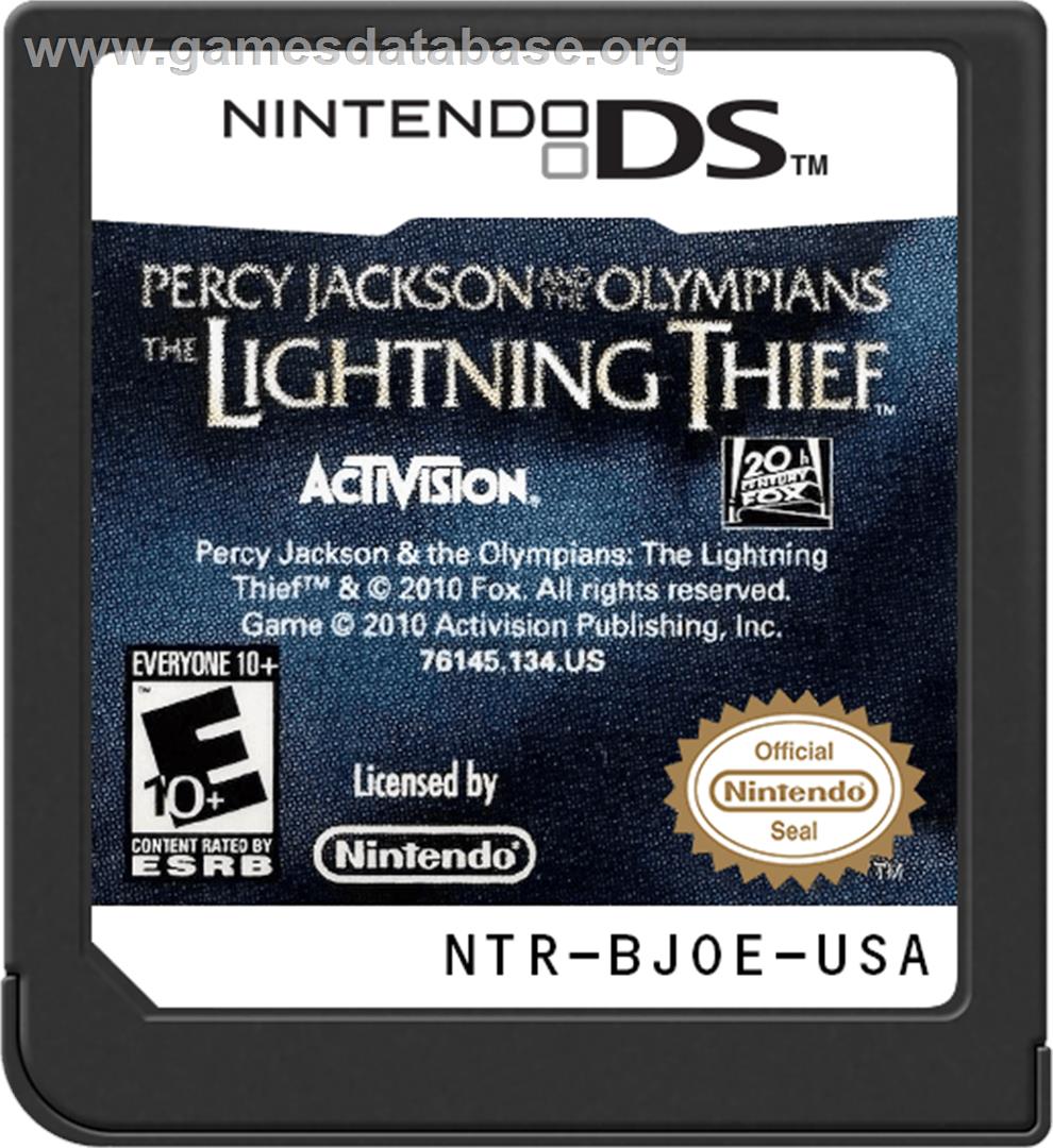Percy Jackson - Le Voleur De Foudre - Nintendo DS - Artwork - Cartridge