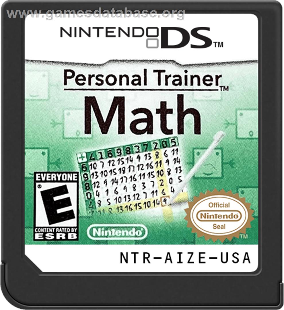 Personal Trainer - Math - Nintendo DS - Artwork - Cartridge