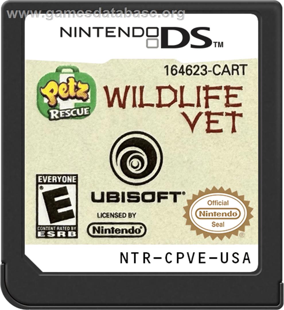 Petz Rescue - Wildlife Vet - Nintendo DS - Artwork - Cartridge
