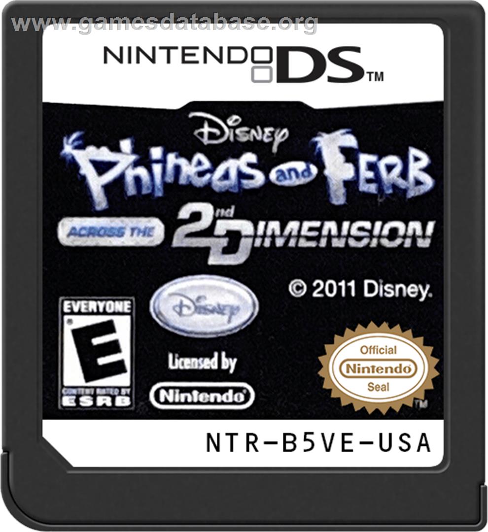 Phinéas Et Ferb - Voyage Dans La Deuxième Dimension - Nintendo DS - Artwork - Cartridge