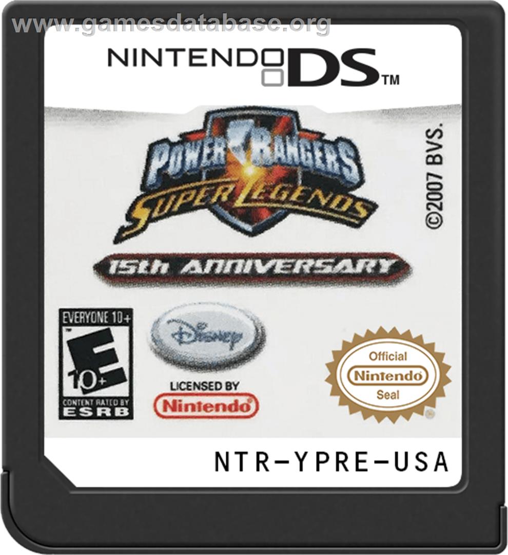 Power Rangers - Super Legends - Nintendo DS - Artwork - Cartridge