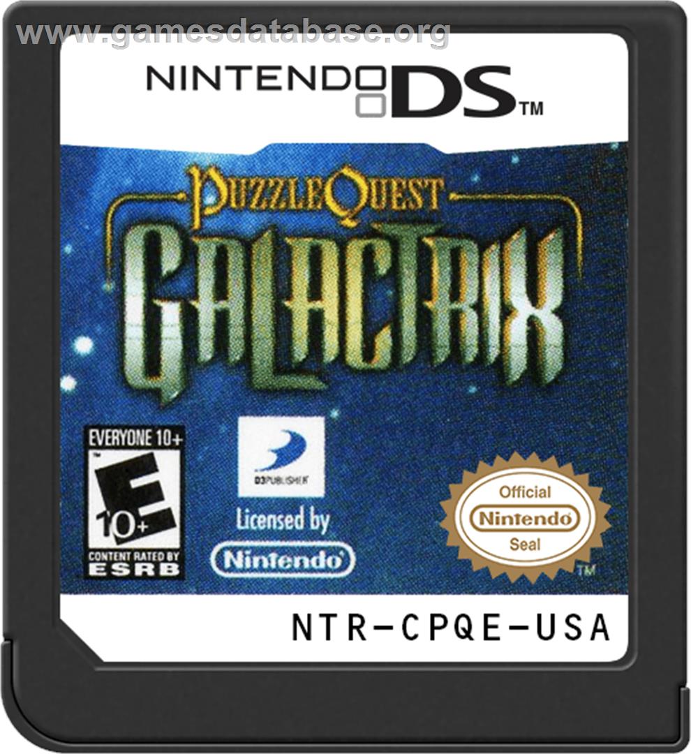 Puzzle Quest - Galactrix - Nintendo DS - Artwork - Cartridge