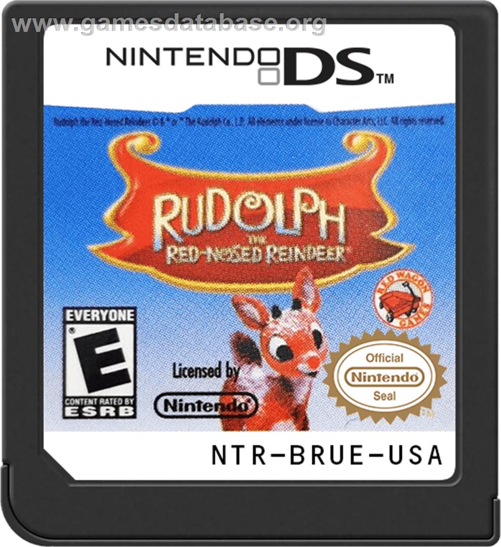 Rudolph - The Red-nosed Reindeer - Nintendo DS - Artwork - Cartridge