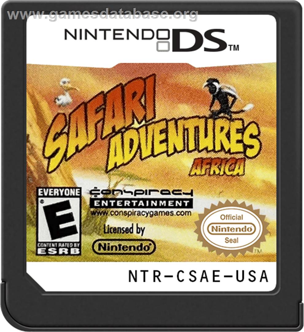 Safari Adventures - Africa - Nintendo DS - Artwork - Cartridge