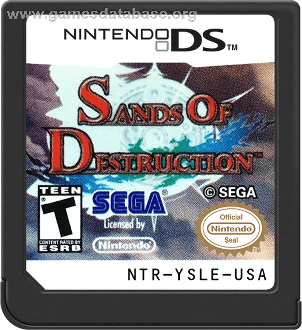 Sands Of Destruction - Nintendo DS - Artwork - Cartridge