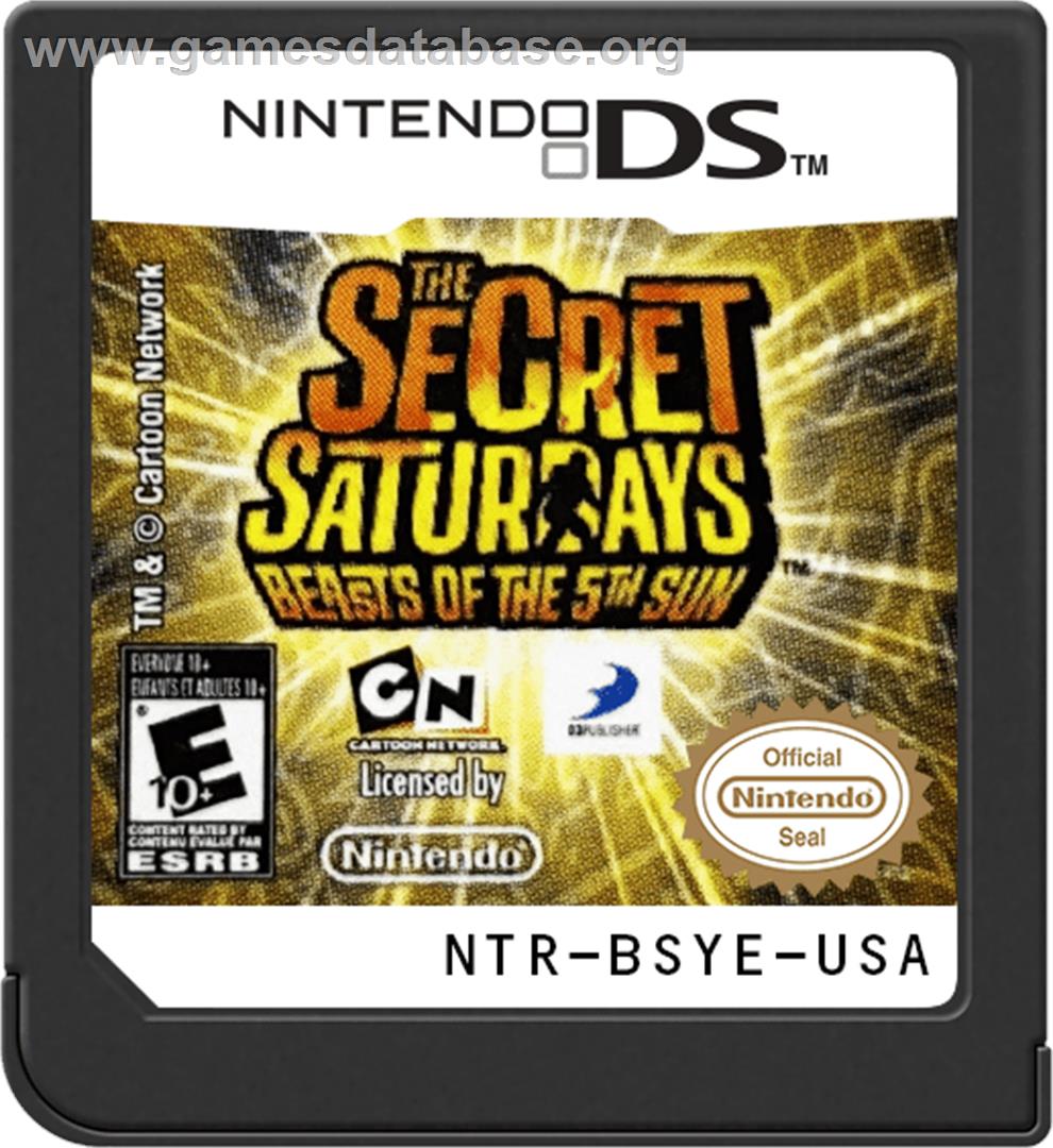 Secret Saturdays - Beasts Of The 5th Sun, The - Nintendo DS - Artwork - Cartridge