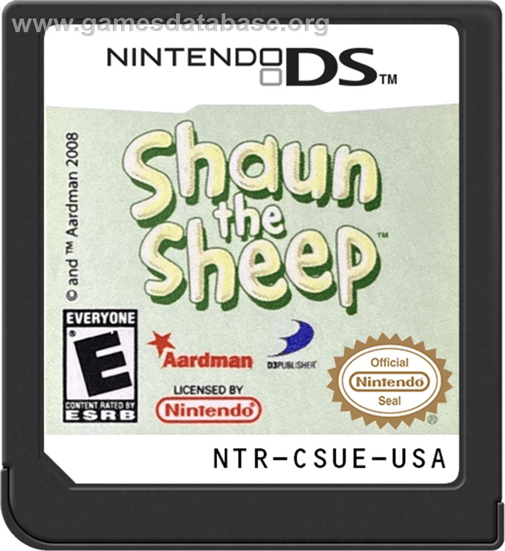 Shaun The Sheep - Nintendo DS - Artwork - Cartridge
