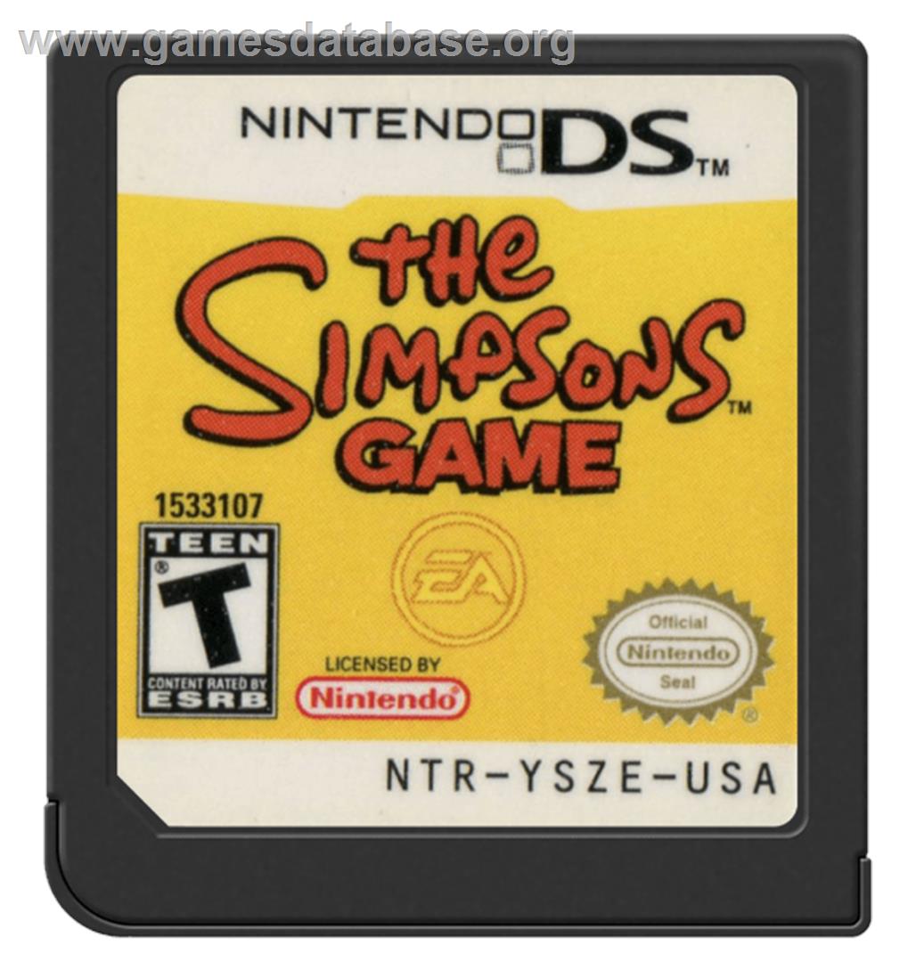 Simpsons Game - Nintendo DS - Artwork - Cartridge