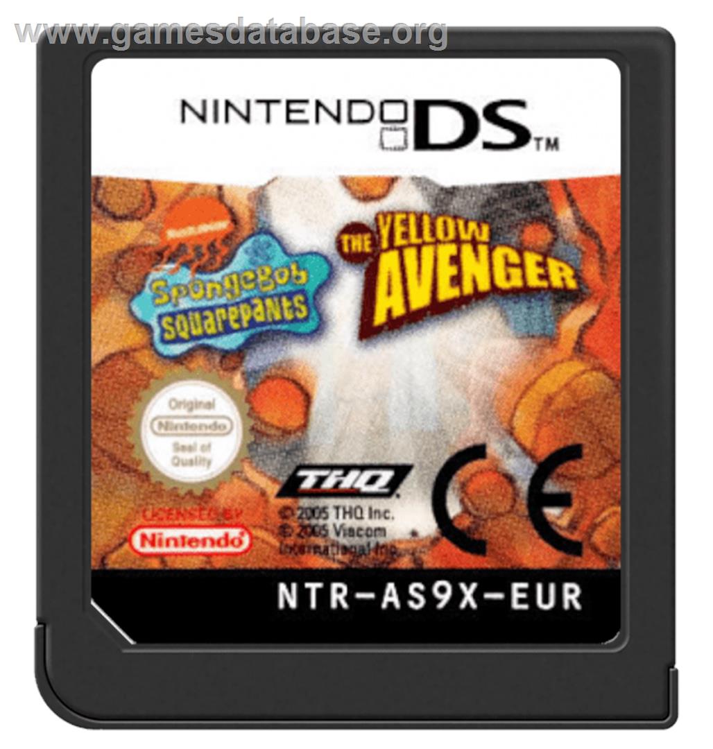 SpongeBob SquarePants: The Yellow Avenger - Nintendo DS - Artwork - Cartridge