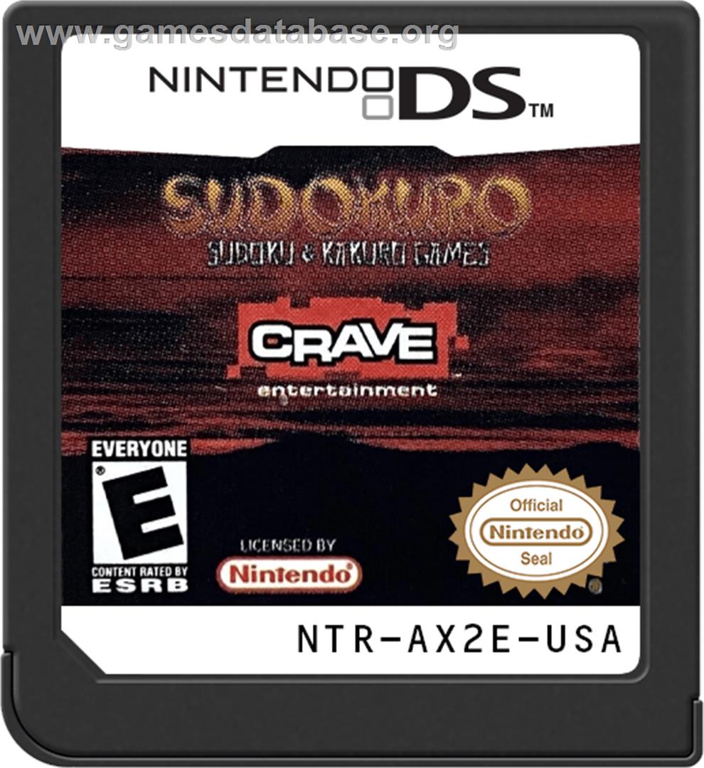 Sudokuro - Sudoku And Kakuro Games - Nintendo DS - Artwork - Cartridge