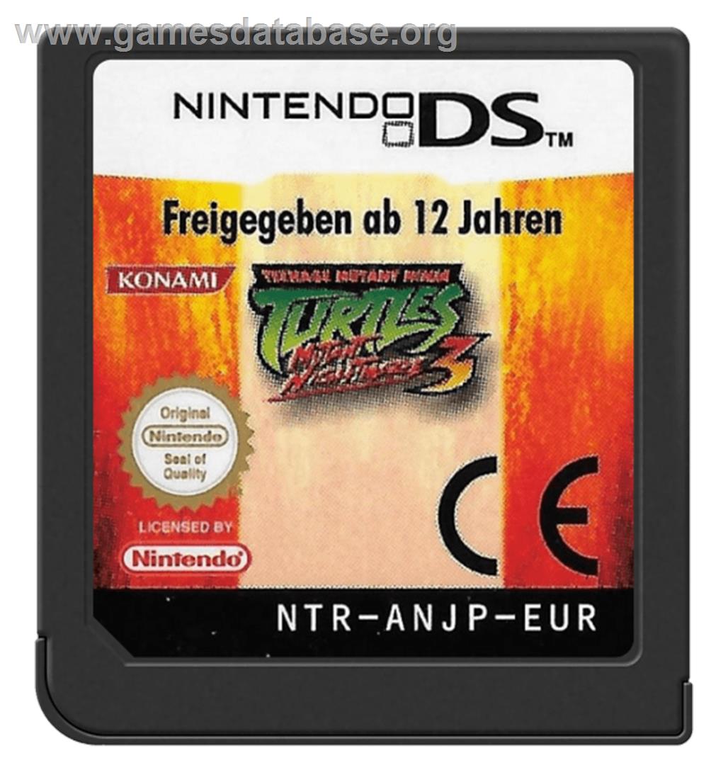 Teenage Mutant Ninja Turtles 3: Mutant Nightmare - Nintendo DS - Artwork - Cartridge