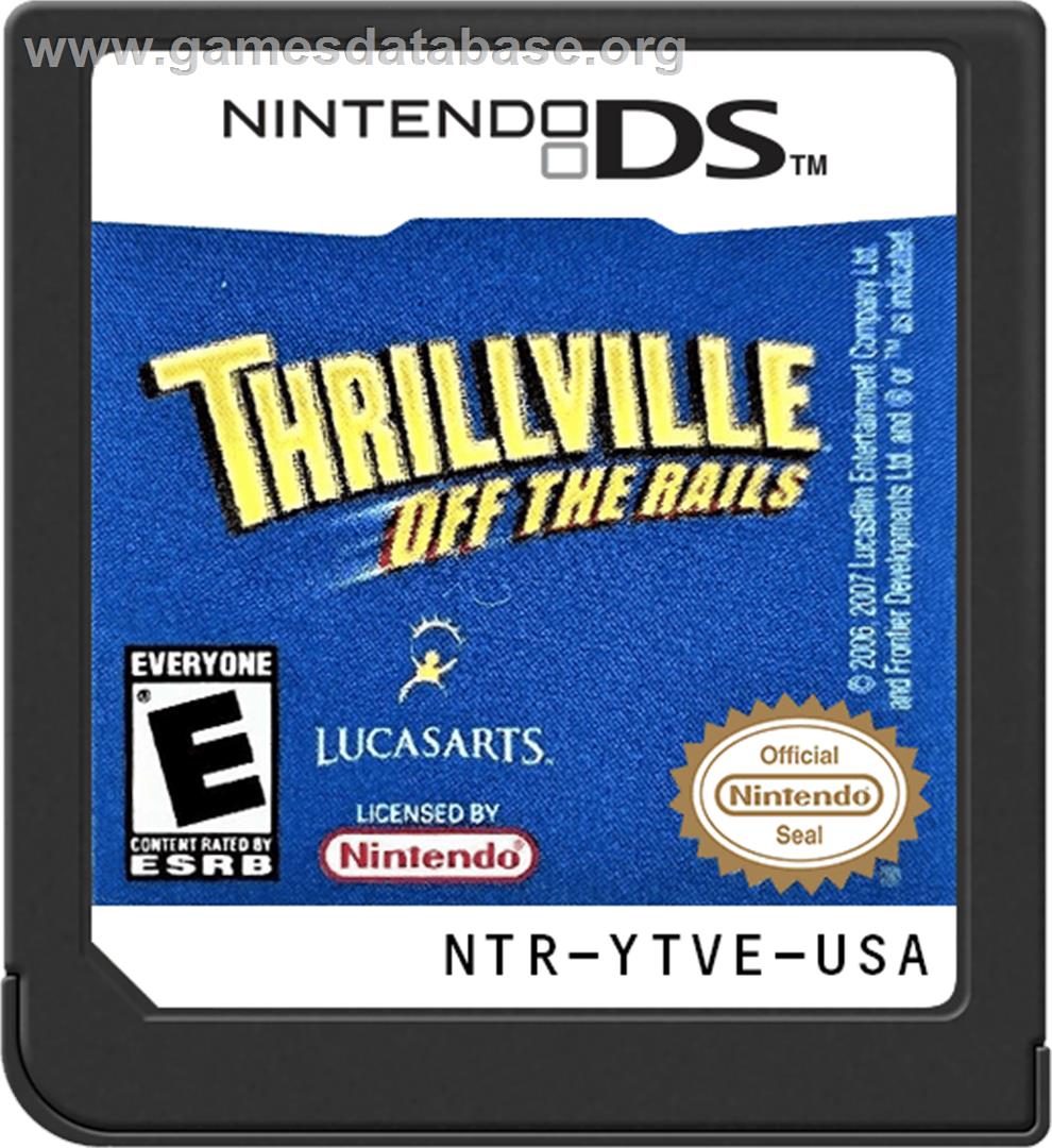 Thrillville - Off The Rails - Nintendo DS - Artwork - Cartridge