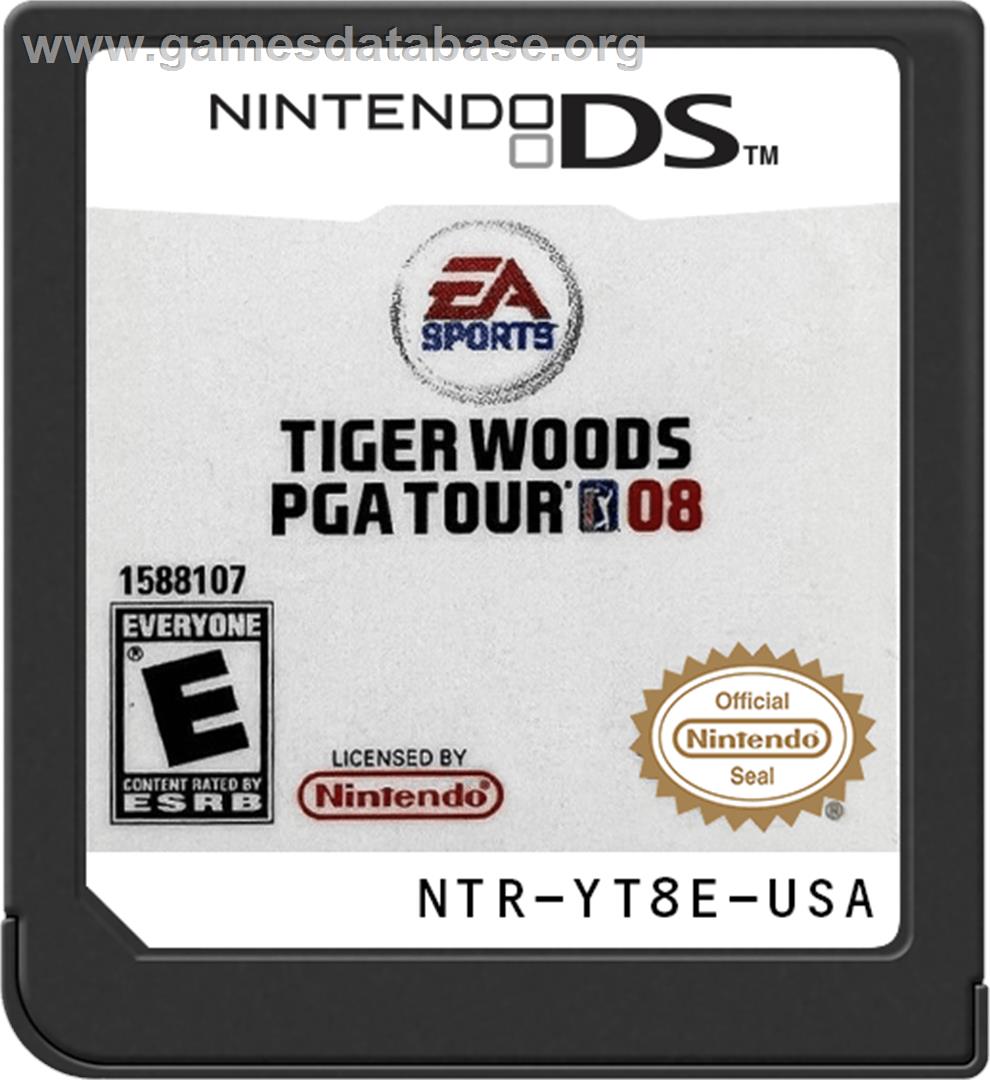 Tiger Woods Pga Tour 08 - Nintendo DS - Artwork - Cartridge