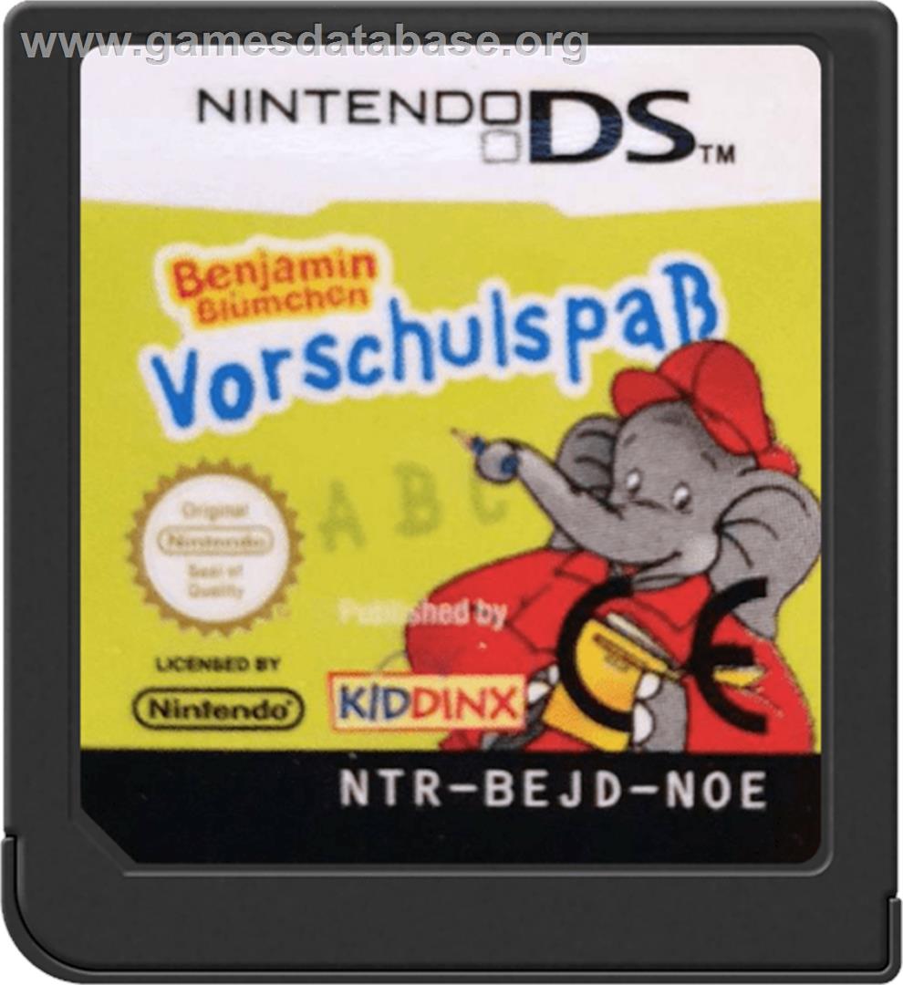 Vorschulspass Mit Benjamin Bluemchen - Nintendo DS - Artwork - Cartridge