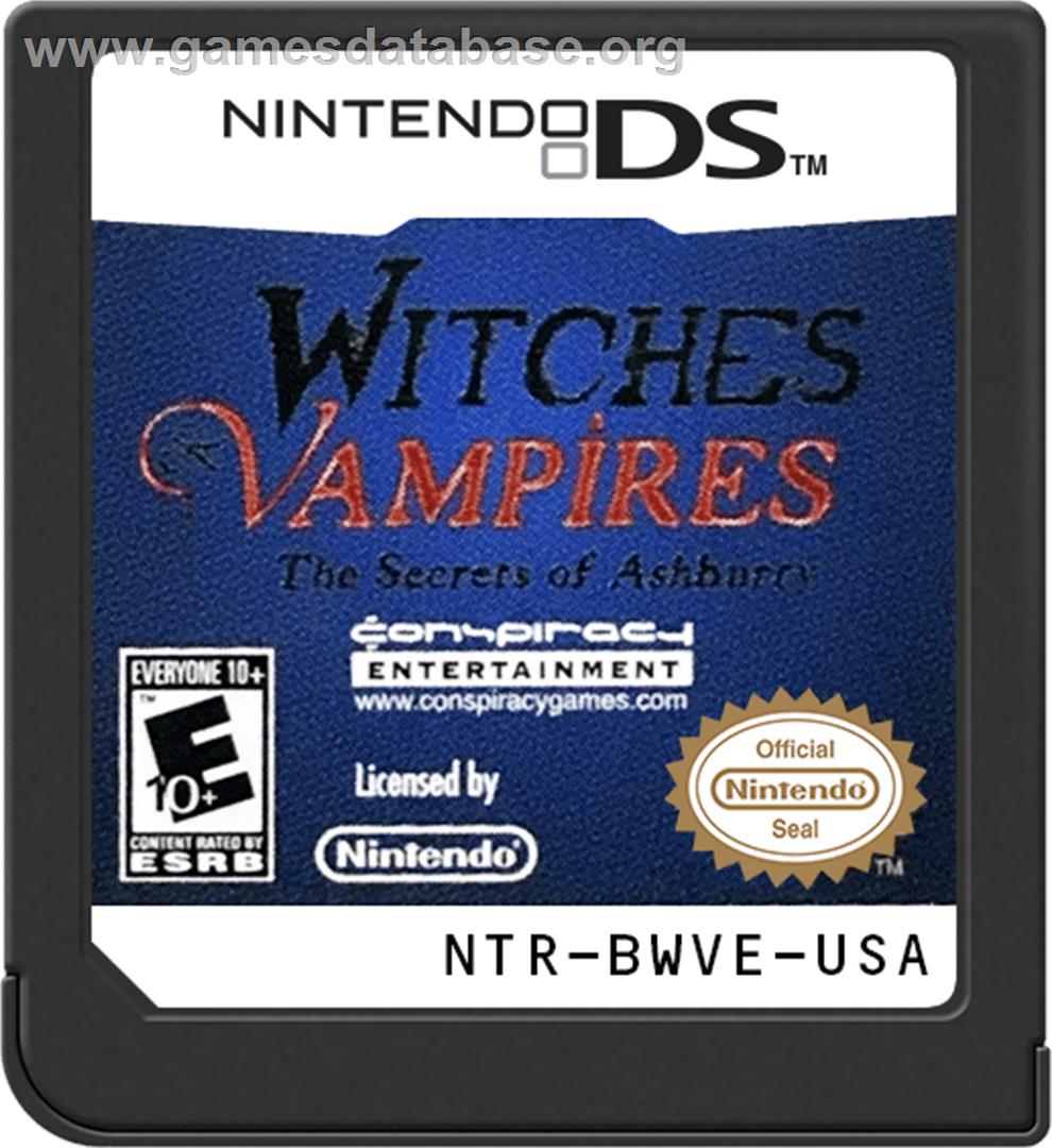 Witches And Vampires - The Secrets Of Ashburry - Nintendo DS - Artwork - Cartridge